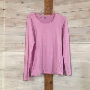 Pink Under Armour Fitted Long Sleeve Shirt